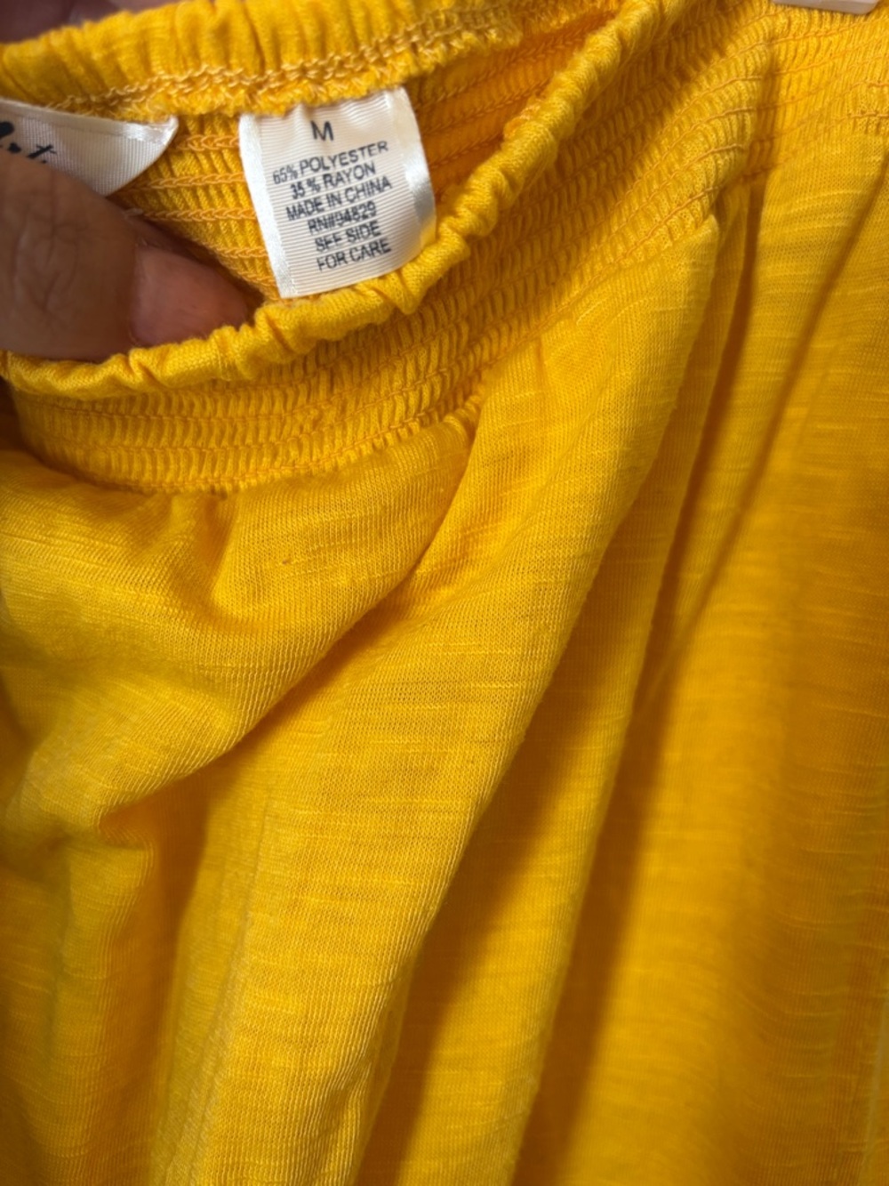 Derek Heart Women’s Y2K Yellow Strapless Summer Romper with Front Pockets Size M - Picture 4 of 8